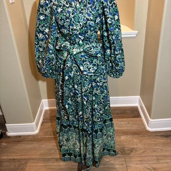 ๐ NWT Tuckernuck Lyles Batik Floral Maxi Dress - Size XXL - Picture 5 of 14